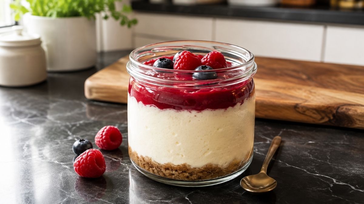 High Protein Cheesecake im Glas