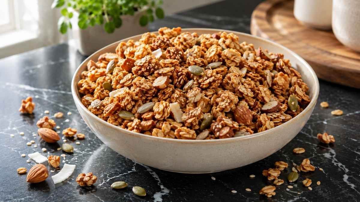 Kokos-Mandel-Granola