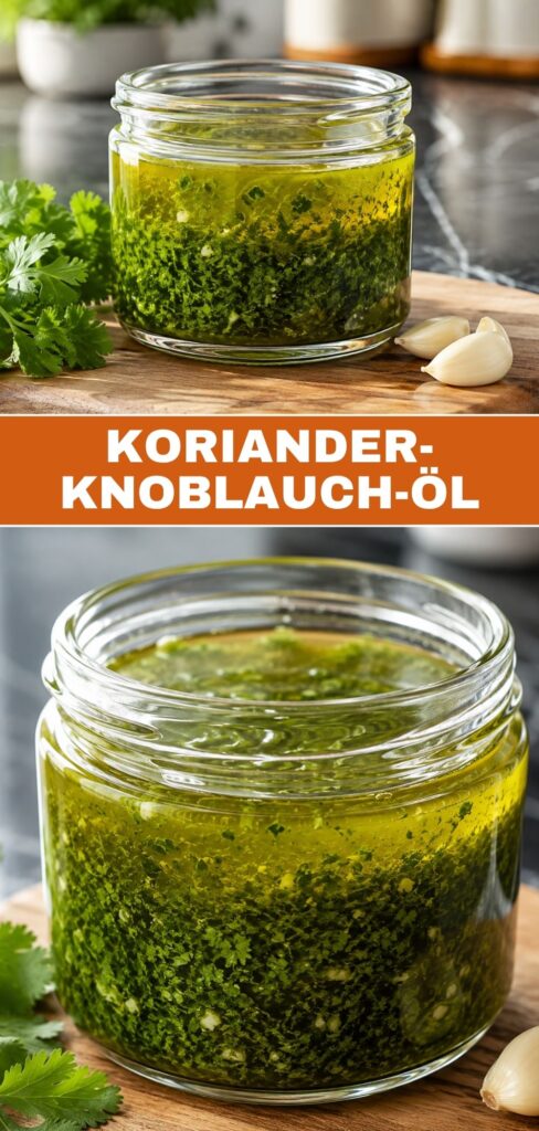 Koriander-Knoblauch-Öl