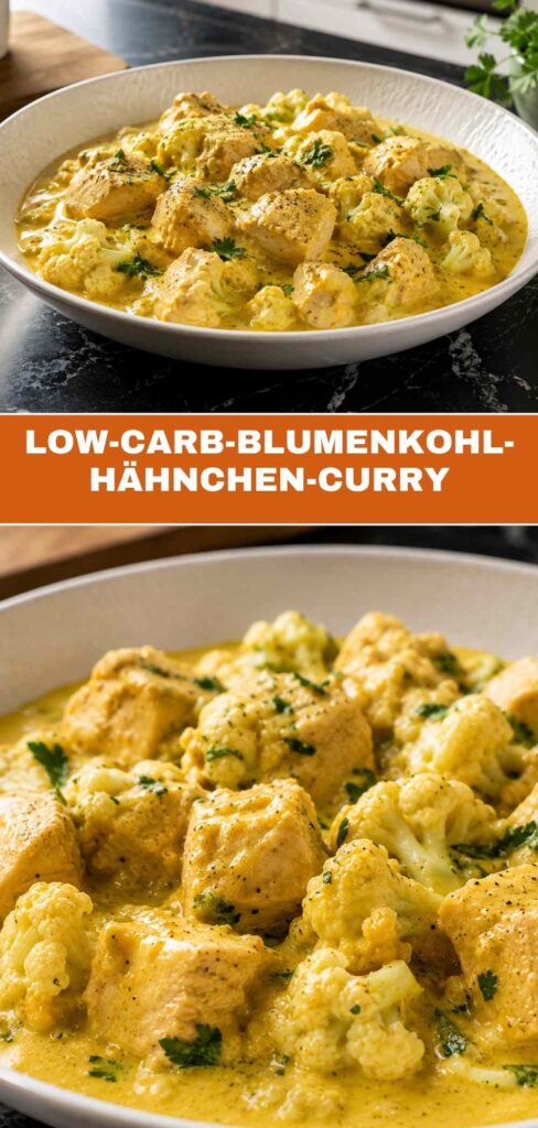 Low-Carb-Blumenkohl-Hähnchen-Curry