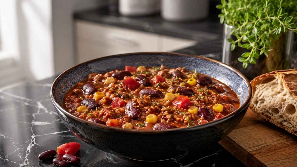 Low Meat Chili