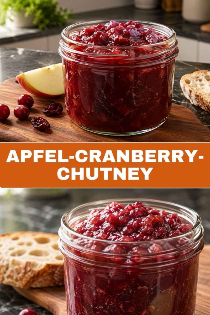 Apfel-Cranberry-Chutney 4 Apfel-Cranberry-Chutney Rezept, gelingsicher in 45 Minuten