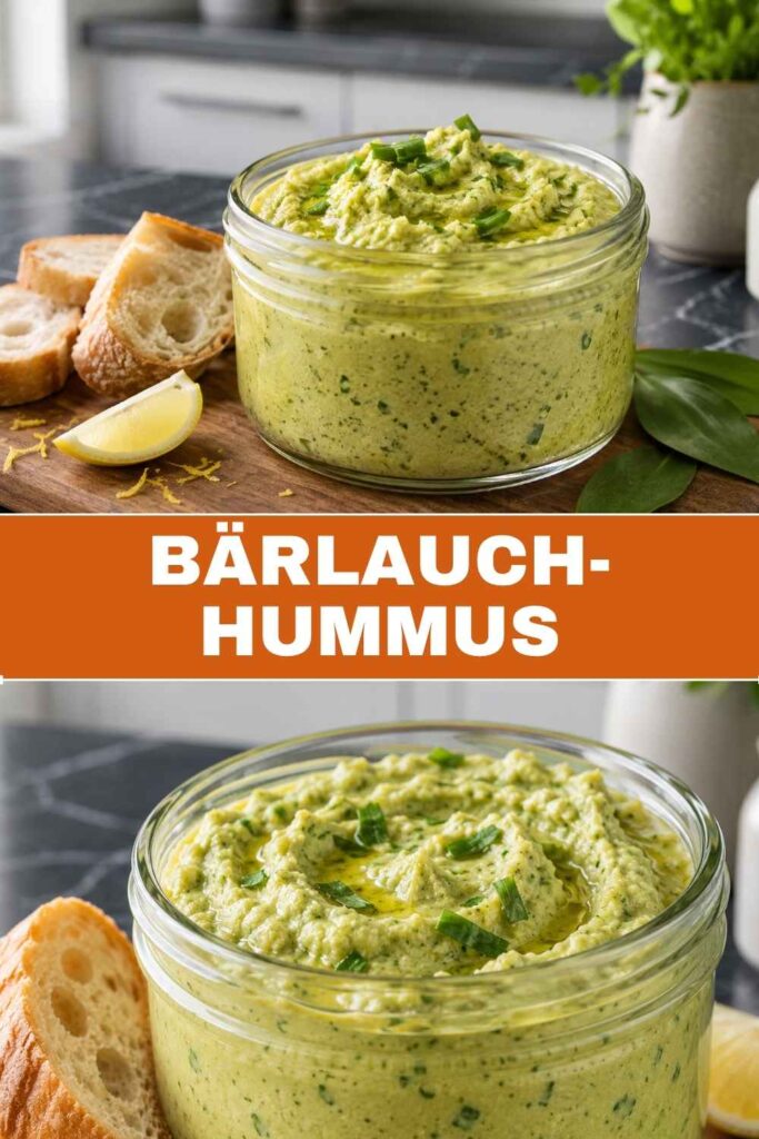 Bärlauch-Hummus 4 Bärlauch-Hummus Rezept zum Merken auf Pinterest