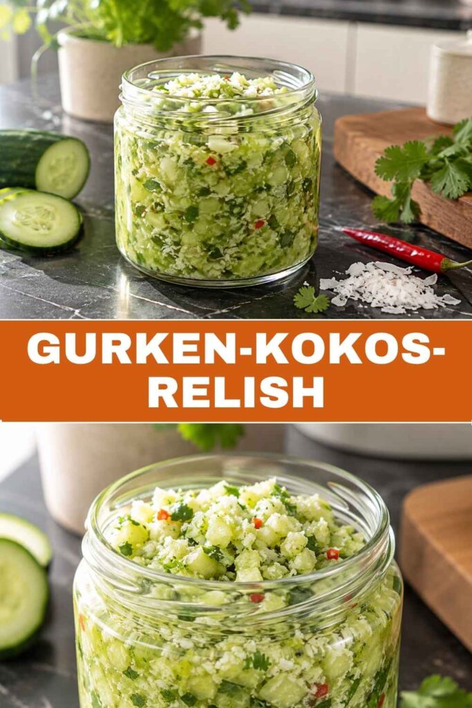 Gurken-Kokos-Relish Rezept zum Merken auf Pinterest