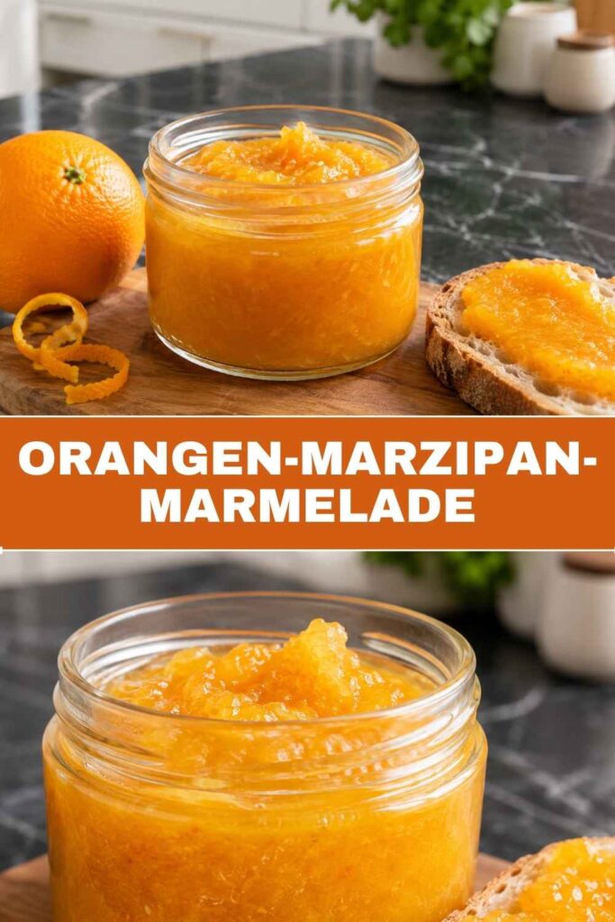 Orangen-Marzipan-Marmelade Rezept zum Selbermachen, Pin für Pinterest