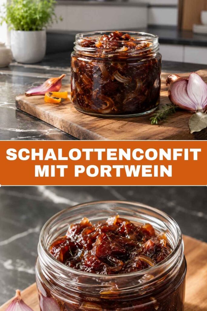 Schalottenconfit mit Portwein, Rezept zum Nachkochen und Verschenken
