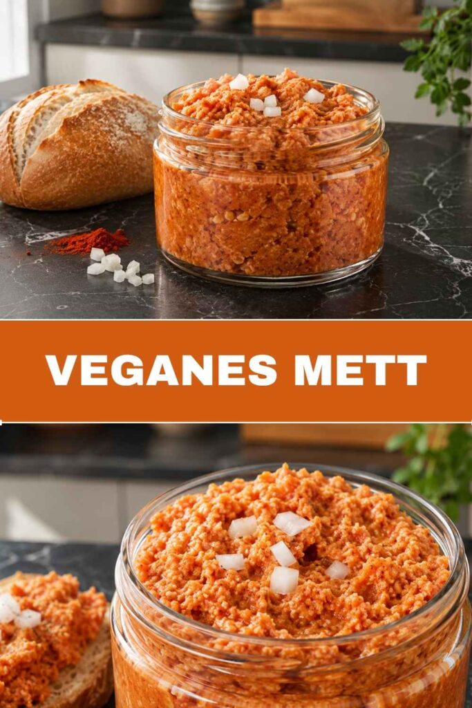 Veganes Mett Rezept, cremiger Aufstrich ohne Fleisch zum Anpinnen