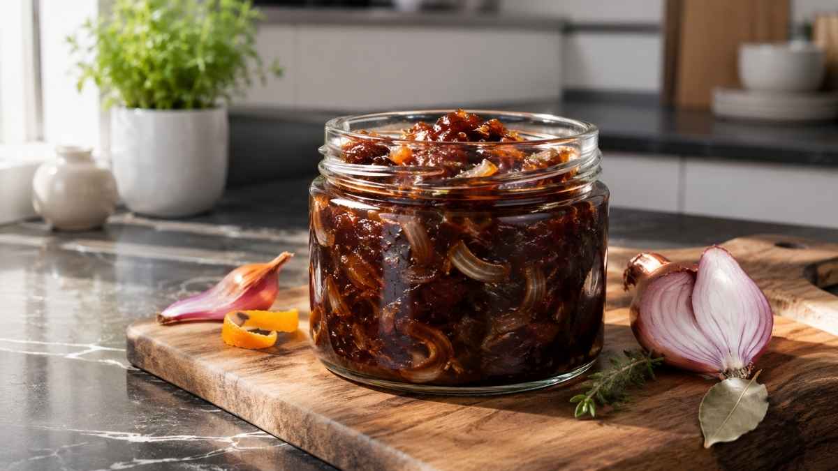 Schalottenconfit mit Portwein
