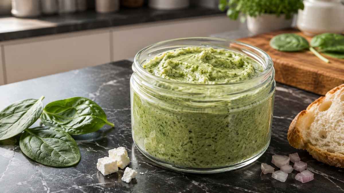 Spinat-Dip mit Feta