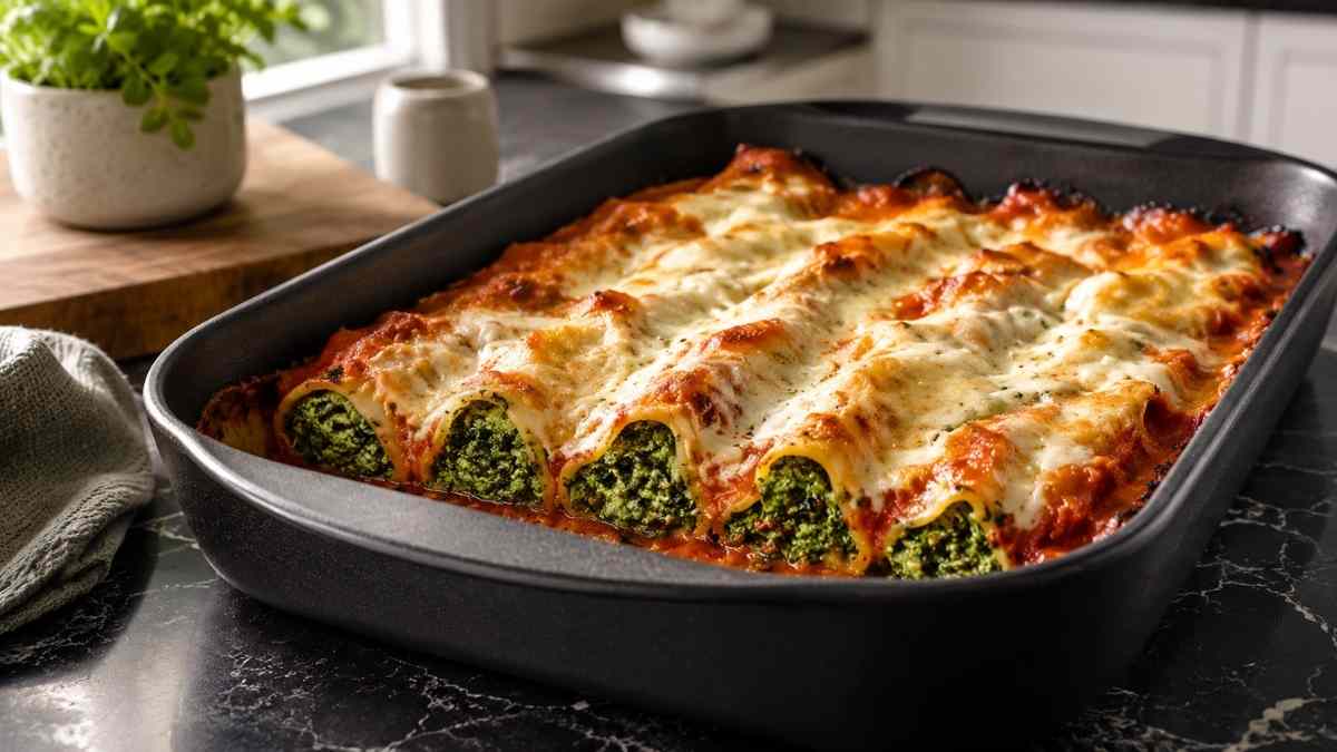 Vegane Spinat-Cashew-Cannelloni