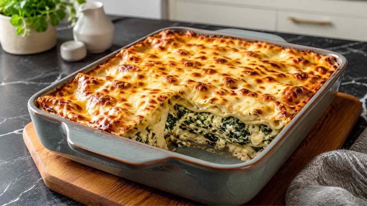 Gelingsichere Spinat-Feta-Lasagne
