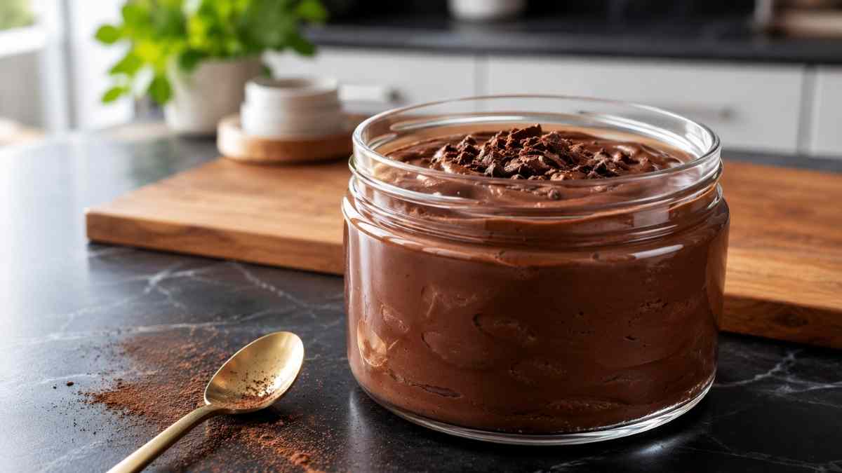 Vegane Kakao-Mousse: Cremig in nur 10 Minuten