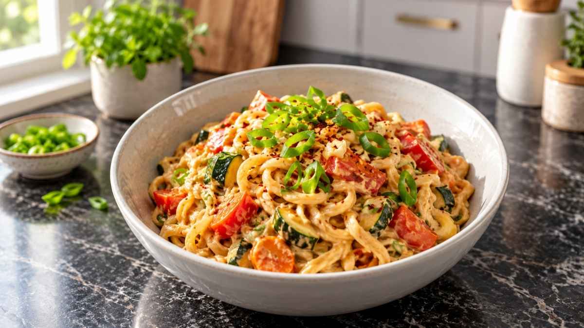 Asia-Nudeln mit Gemüse