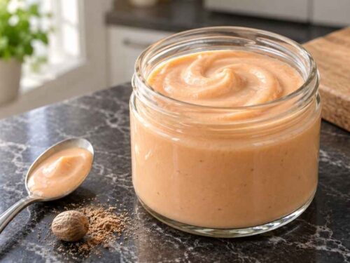 Cremige Aurora Sauce als rosa Tomaten-Béchamel über Spirelli auf einem Teller