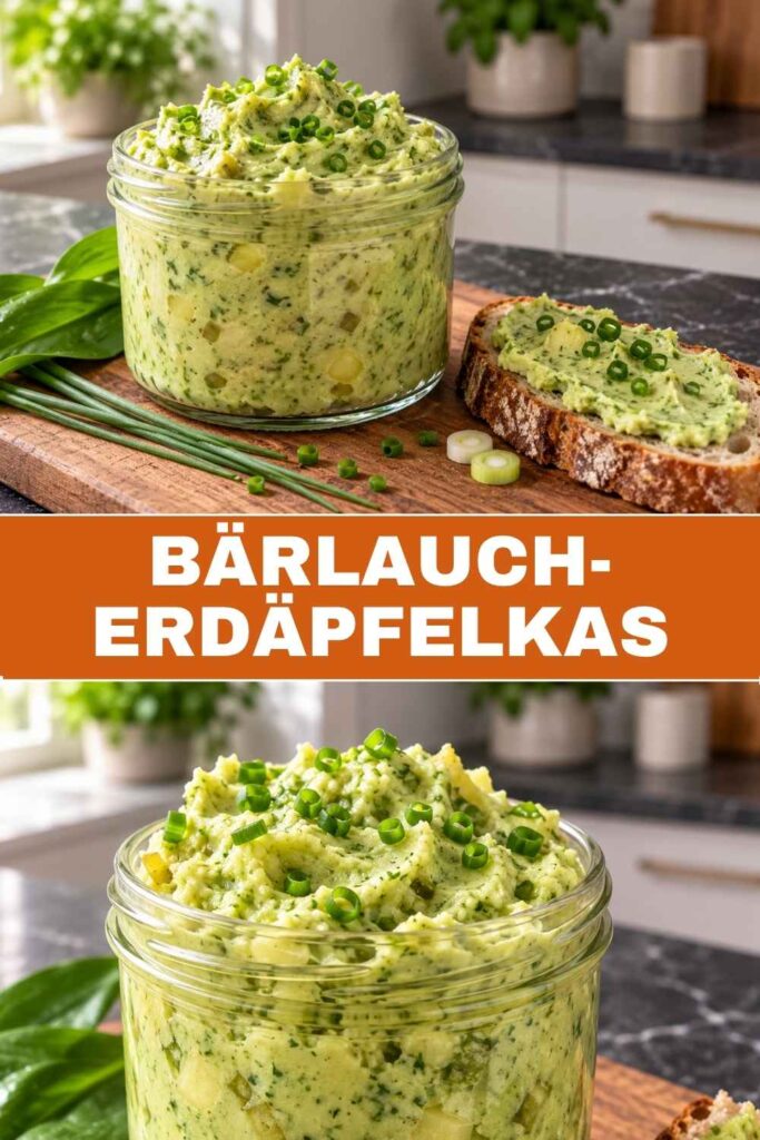 Bärlauch-Erdäpfelkas 4 Bärlauch-Erdäpfelkas Rezept zum Nachkochen, Pin für Pinterest