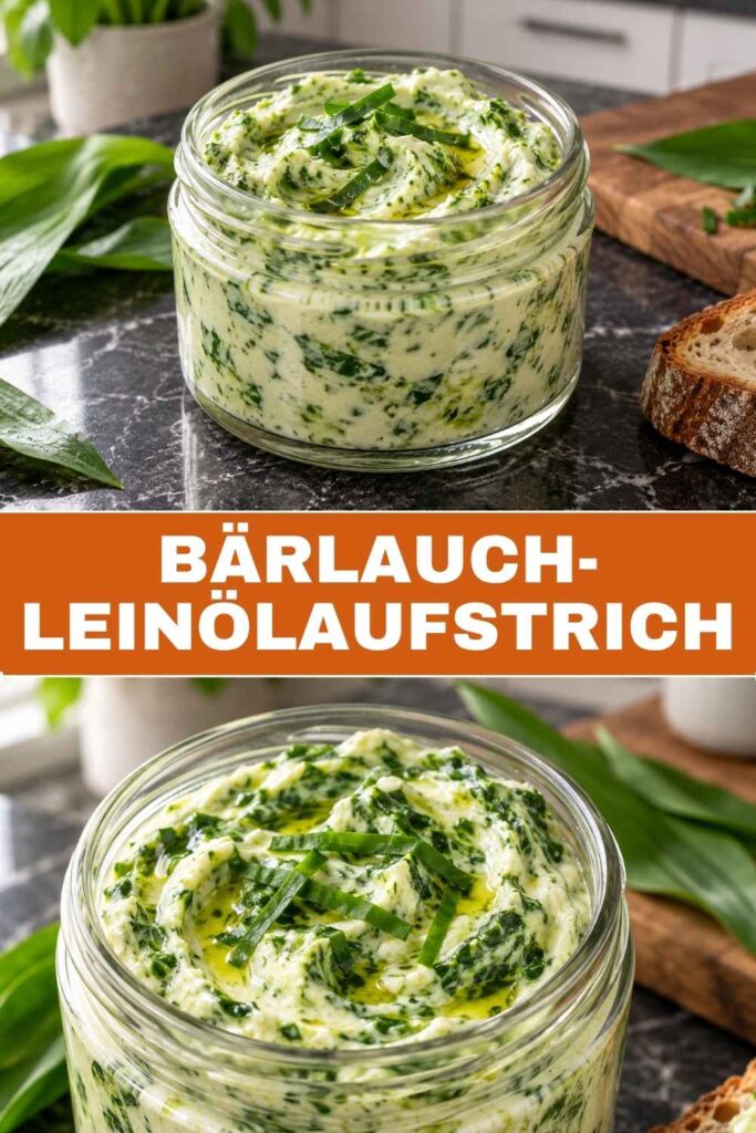 Bärlauch-Leinölaufstrich Rezept, cremig in 15 Minuten