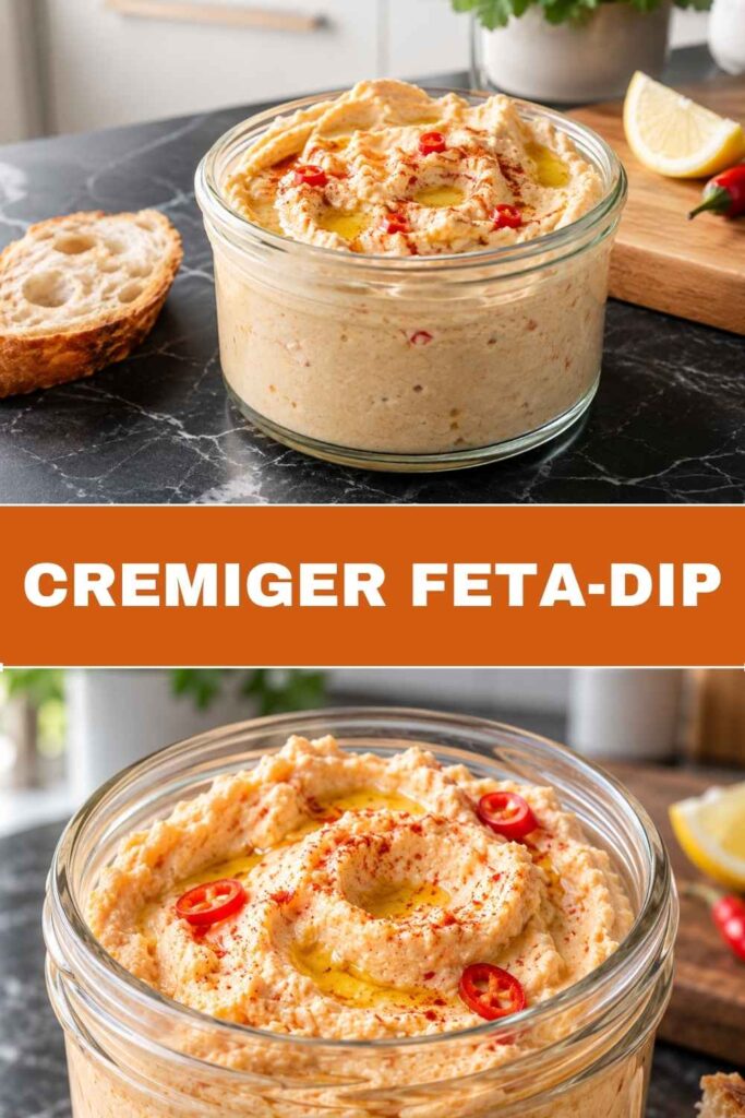 Cremiger Feta-Dip Rezept zum Merken auf Pinterest