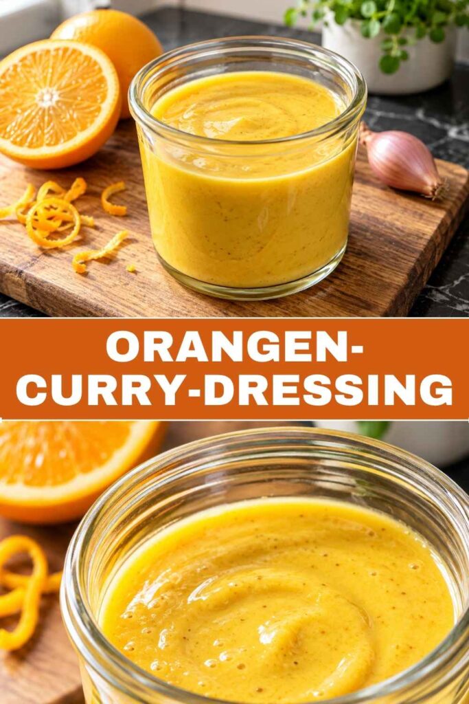 Orangen-Curry-Dressing Rezept zum Merken auf Pinterest