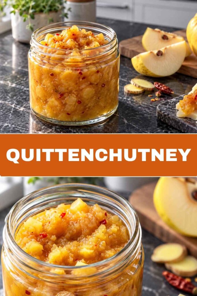 Quittenchutney Rezept mit Ingwer, Chili und Curry, in 55 Minuten fertig