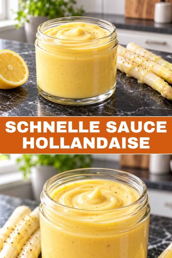 Sauce Hollandaise Rezept in 10 Minuten, Pinterest-Grafik
