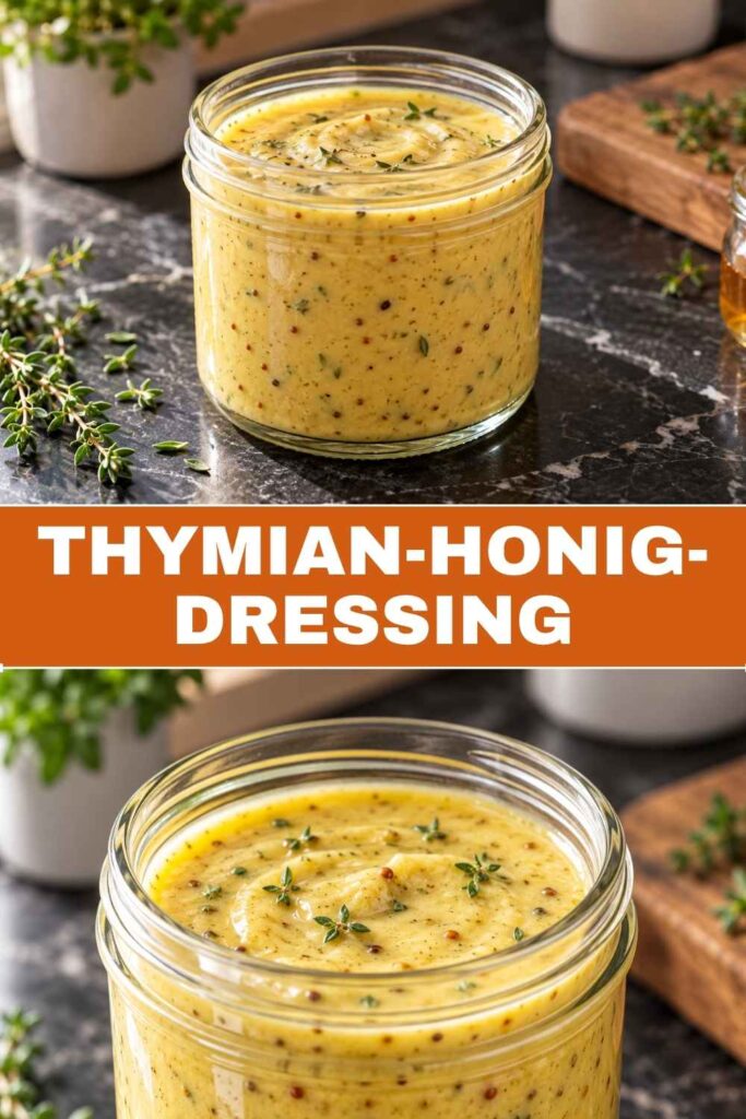 Thymian-Honig-Dressing 4 Thymian-Honig-Dressing Rezept, cremig und in 5 Minuten fertig