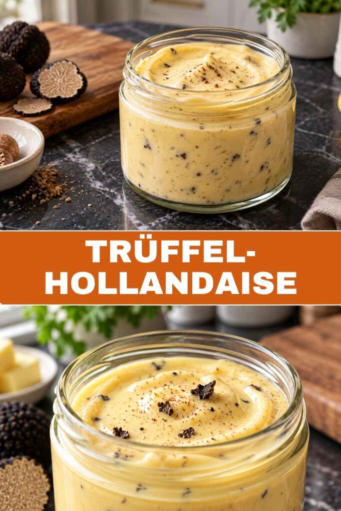 Trüffel-Hollandaise 4 Trüffel-Hollandaise Rezept zum Selbermachen, cremig in 15 Minuten
