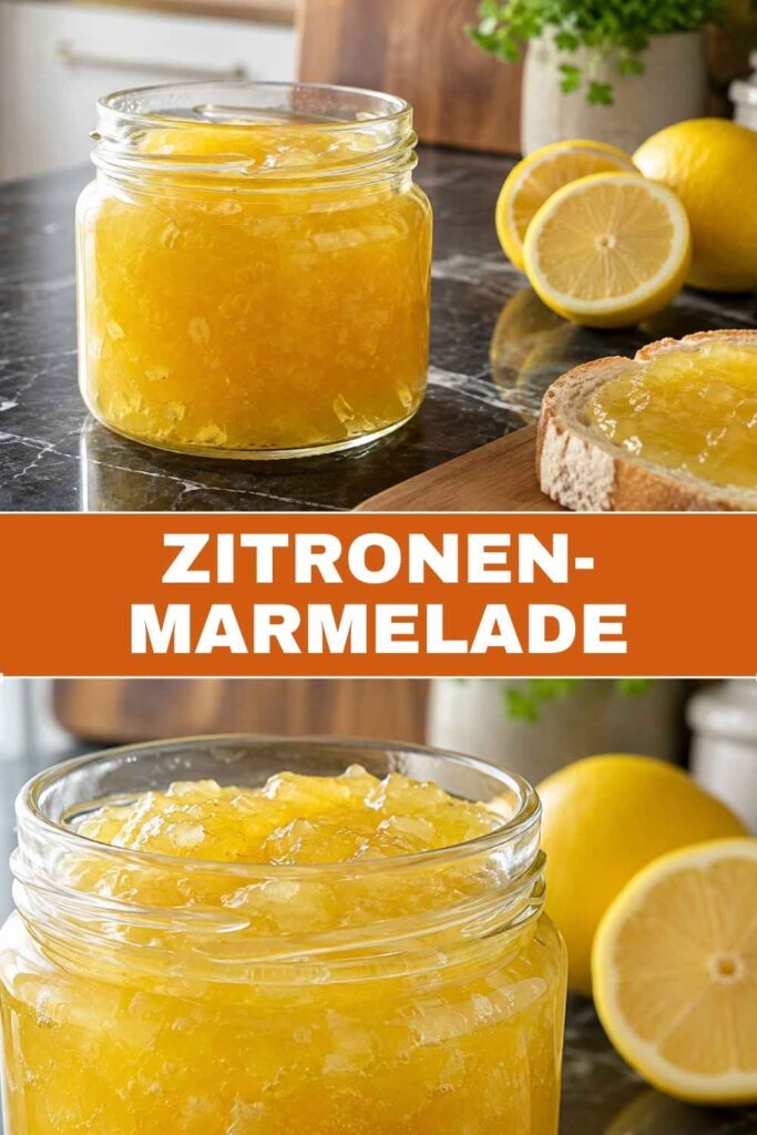 Zitronen-Marmelade Rezept, 35 Minuten, drei Zutaten