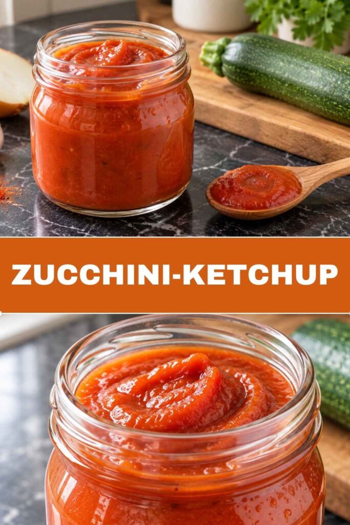 Zucchini-Ketchup Rezept zum Selbermachen, Pinterest-Pin
